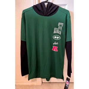 NFL NY Jets Hoodie (9K1B7FG6U-NYJ)‎ Youth Large 14/16 Green/Black NWT